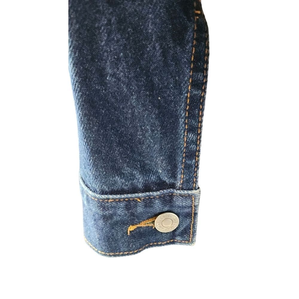GAP size M dark blue denim jacket with two front pockets NWOT - Picture 10 of 14